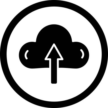 bulut hesaplama simgesi, vektör illüstrasyonu