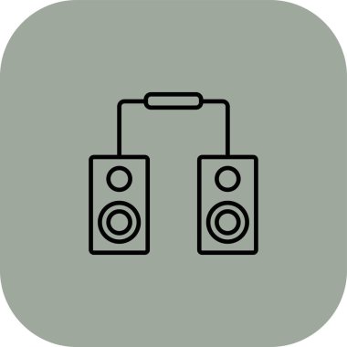 Hoparlör simgesinin vektör illüstrasyonu