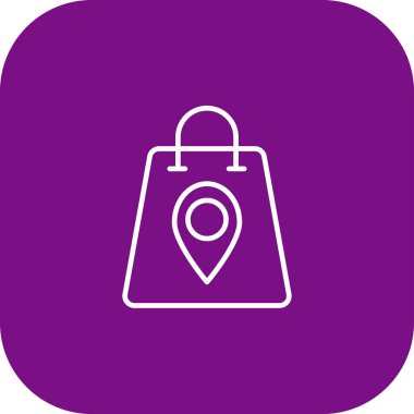 İşaretli iğnesi olan bir harita işareti. konum kodu