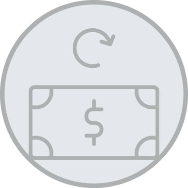 Dolar simgesi vektör illüstrasyonu