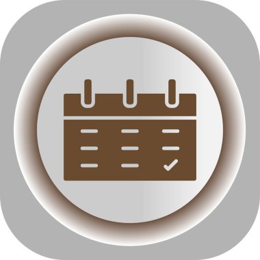 Takvim simgesi, vektör çizimi