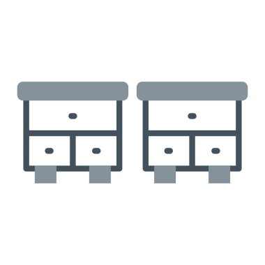 çekmece vektör çizgisi, düzenlenebilir doğrusal simge, doğrusal sembol, vektör grafikleri