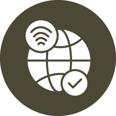 Wi-Fi simgesinin vektör illüstrasyonu