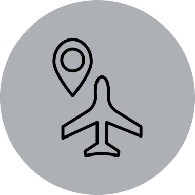 Vektör konumu simge illüstrasyonu