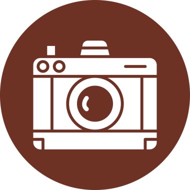 Kamera simgesi, vektör illüstrasyonu