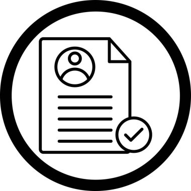 Belge simgesinin vektör illüstrasyonu