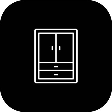 mobilya ikonu vektör illüstrasyonu