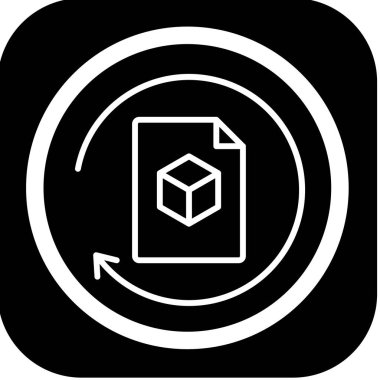 Moda tarzı izole edilmiş arkaplan içerisindeki kutu simgesi