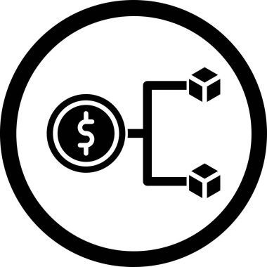 Modern bir simgenin vektör illüstrasyonu