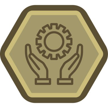 Modern oto tamir simgesinin vektör illüstrasyonu