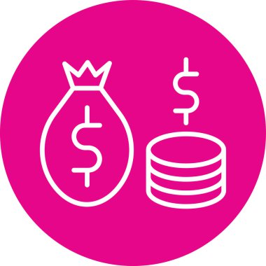 Bozukluklar. Web simgesi vektör illüstrasyonu