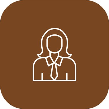 Ofisteki kadının vektör resmedilmesi