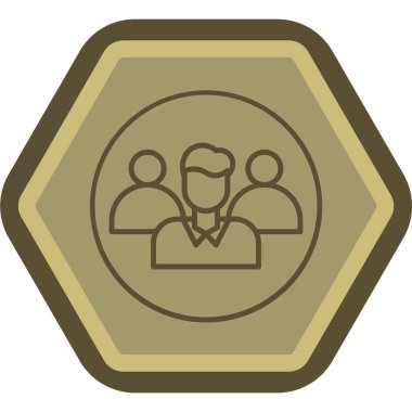 Altın sikkenin bir simgesinin vektör çizimi