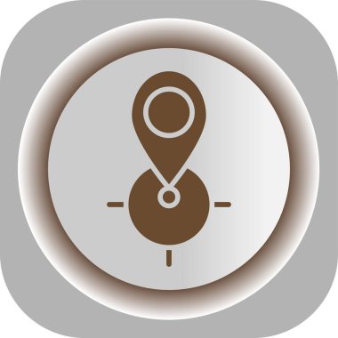 Eşsiz Pusula Vektörü Kabartma Simgesi