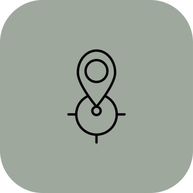 Web sitesi için harita işaretleyici simgesi