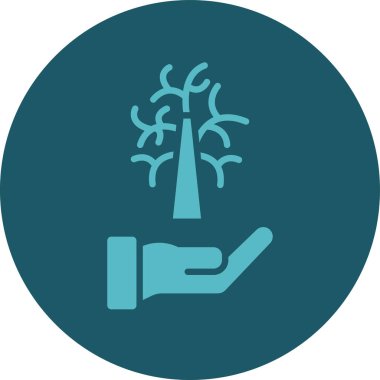 ağaç simgesi vektör illüstrasyonu