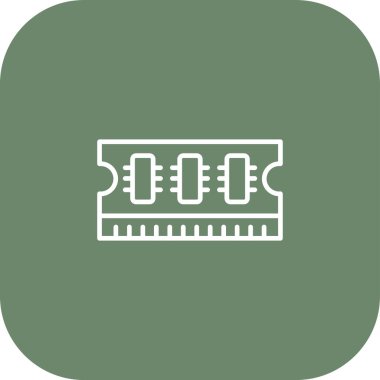 Devre kartı simgesi. Teknoloji konsepti düz tasarım biçimi