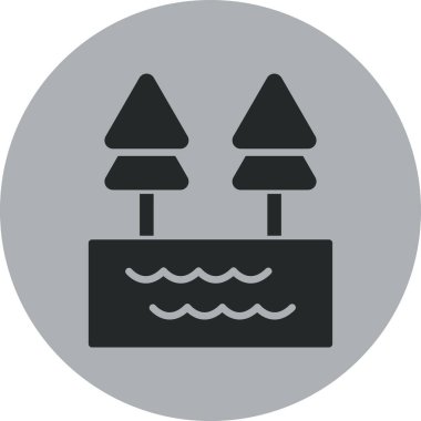 Duş düz kare vektör simgesi