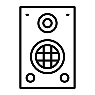 Modern radyo ikonunun vektör illüstrasyonu