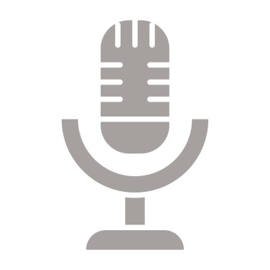 mikrofon vektörü sembol deseni