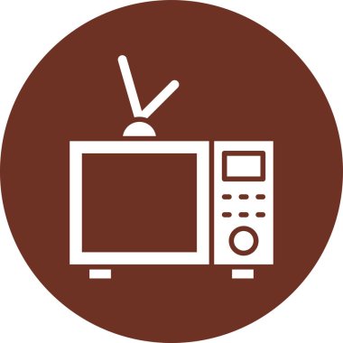 televizyon simgesi vektör illüstrasyonu