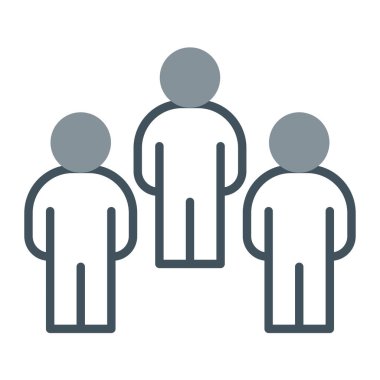 iş insanları ikon vektör çizim tasarımı grubu