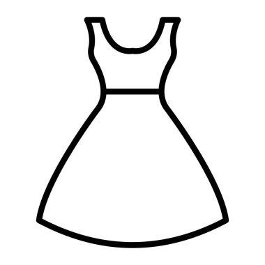 Elbise. Web simgesi basit illüstrasyon