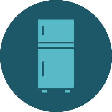 buzdolabı simgesi vektör illüstrasyonu