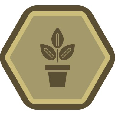 Çiçek. Web simgesi basit illüstrasyon