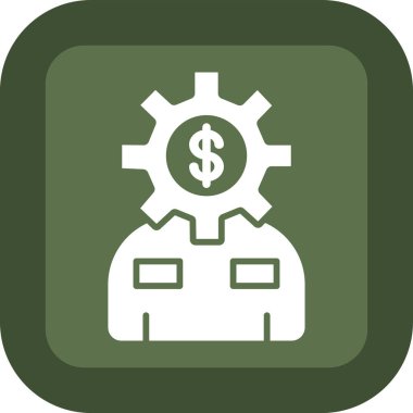 Dolar. Web simgesi basit illüstrasyon