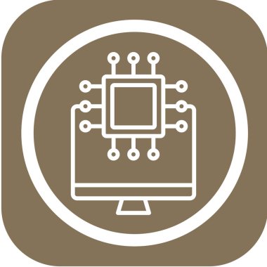 devre kartı simgesi vektör illüstrasyonu