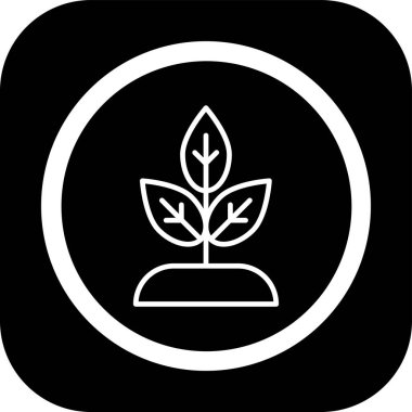 vektör çizim tasarım bitki simgesinin