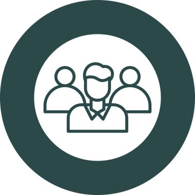 İnsan simgesinin vektör illüstrasyonu