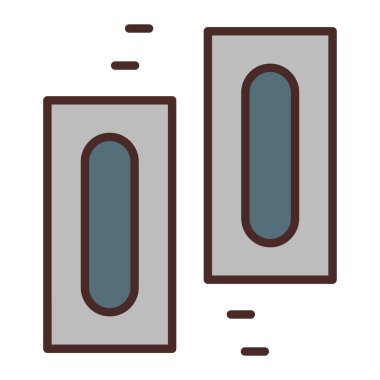 iki kitap simgesi, satır biçimi