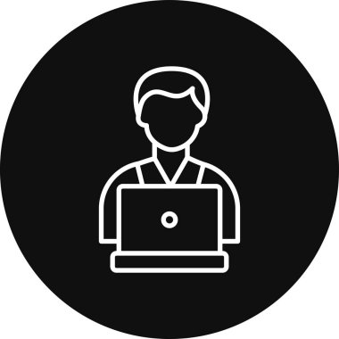 İş ve finans simgesinin vektör illüstrasyonu