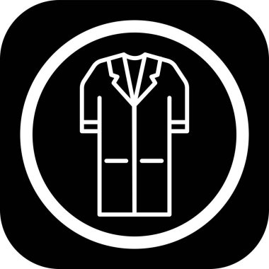 Modern b 'nin vektör illüstrasyonunda giysi ikonu yok