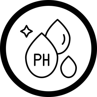 Bir kimyasal simgenin vektör illüstrasyonu