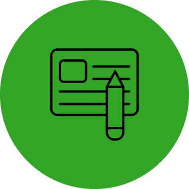 Modern simgenin vektör illüstrasyonu