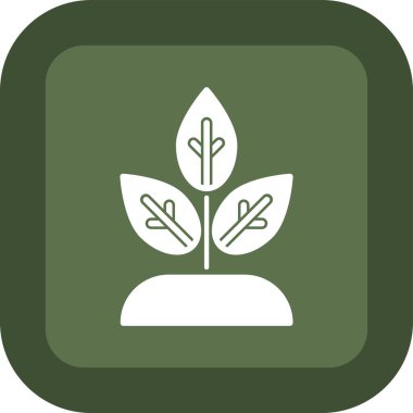 bitki simgesi, illüstrasyon, vektör