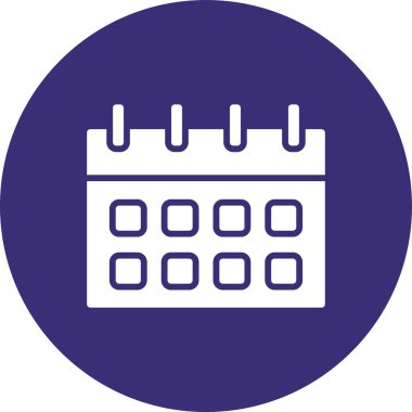 Takvim. Web simgesi basit illüstrasyon