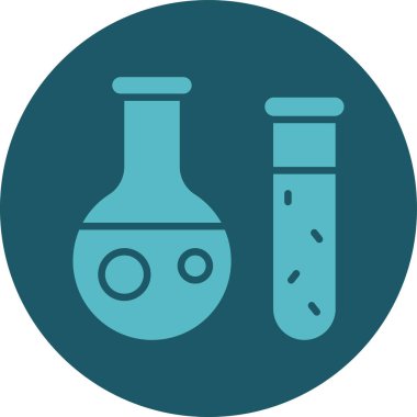 Kimya Matarası Simgesi vektör çizimi