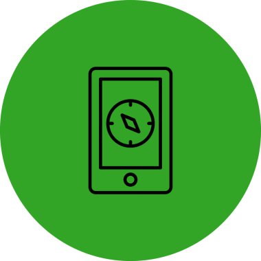 Cep telefonu simgesinin vektör illüstrasyonu