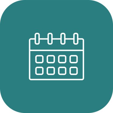 Takvim Simgesi Soyut Arka Gruplamada İzole Edildi