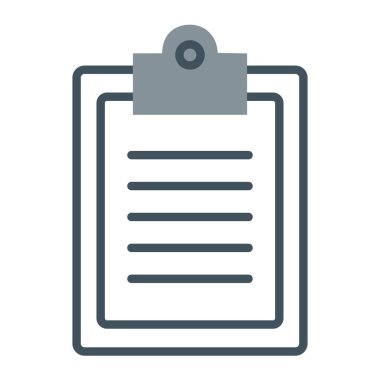 Pano simgesi. Beyaz arkaplanda izole edilmiş pano vektör simgesinin düz çizimi