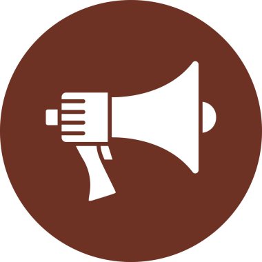 megafon web simgesi, vektör çizim