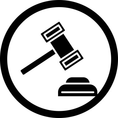 Çekiç simgesi, vektör çizimi