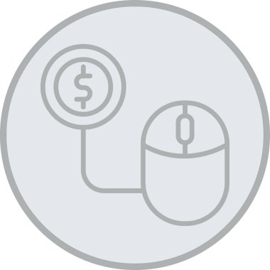 Para para simgesi, vektör illüstrasyonu