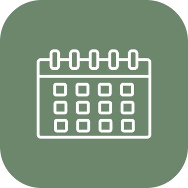 Takvim simgesi soyut arkaplanda izole edildi