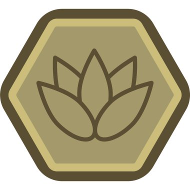 Yaprak ikonu vektör illüstrasyonu