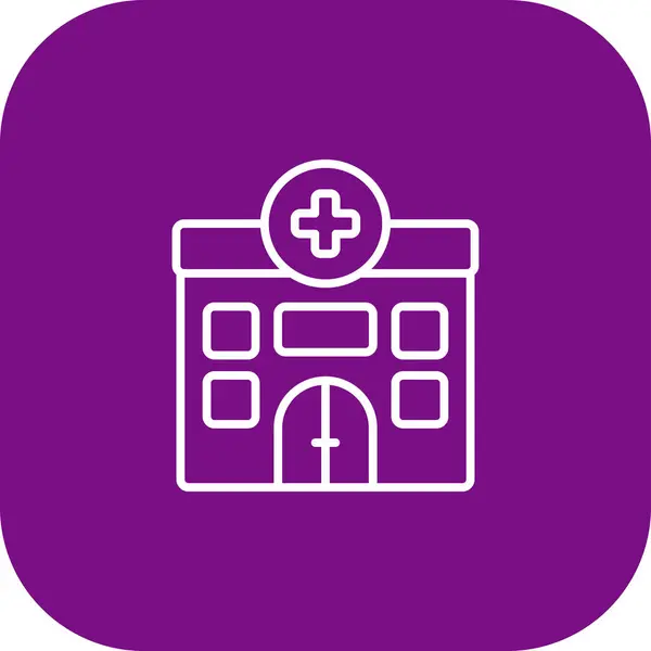 Hastane binası vektör simgesi